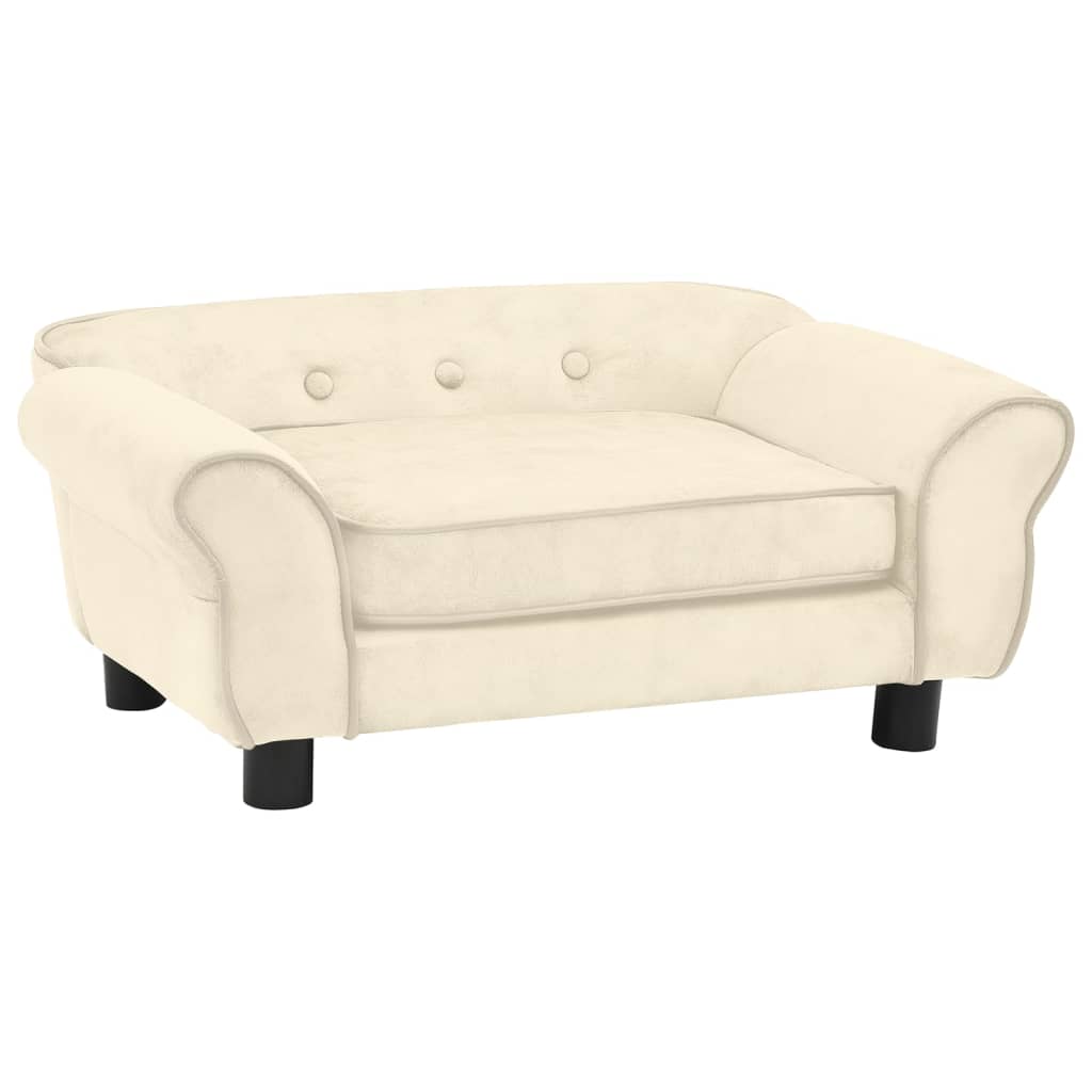 NNEVL Dog Sofa Cream 72x45x30 cm Plush