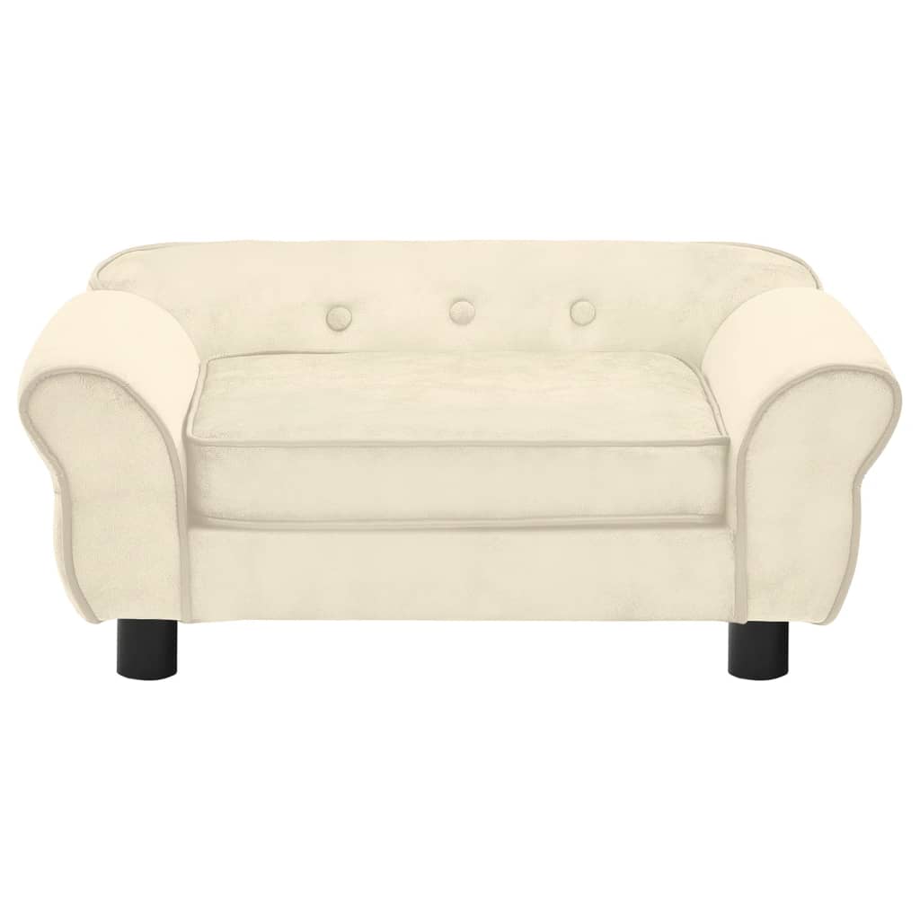 NNEVL Dog Sofa Cream 72x45x30 cm Plush