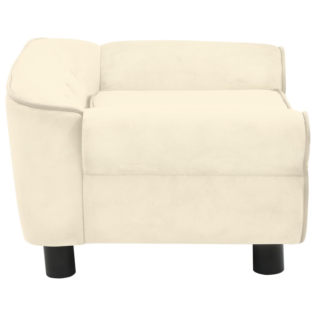 NNEVL Dog Sofa Cream 72x45x30 cm Plush