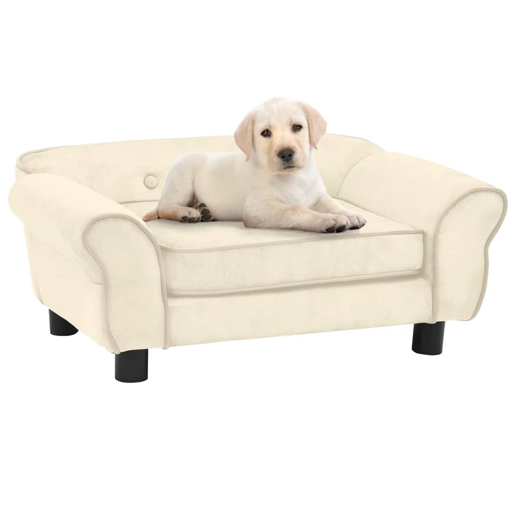 NNEVL Dog Sofa Cream 72x45x30 cm Plush